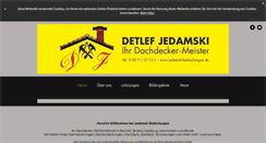 Desktop Screenshot of jedamski-bedachungen.de