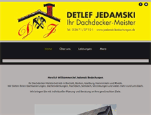 Tablet Screenshot of jedamski-bedachungen.de